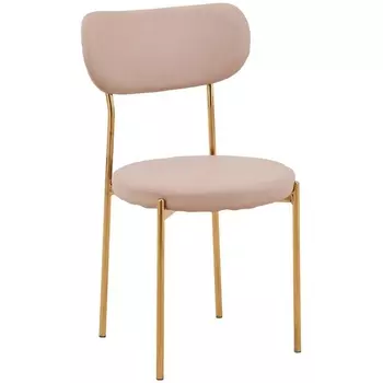 Стул Барбара экокожа бежевая золотые ножки (Stool Group)