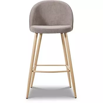 Стул барный 373B темно TD3052-10/дерево ESF DC373B beige/wood3052-10