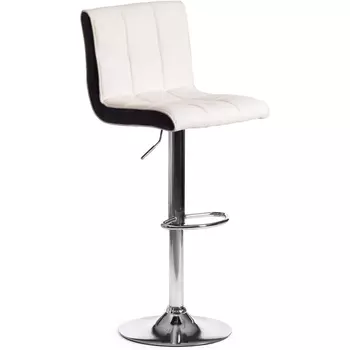 Стул барный BARBER (mod. KY711D) / 1 шт. в упаковке (Металл,Экокожа /Белый,Черный,Хром) Tetchair