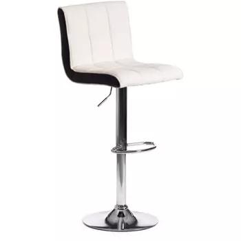 Стул барный (mod. KY711D) белый/черный/хром (металл/экокожа) Tetchair 113663 15094