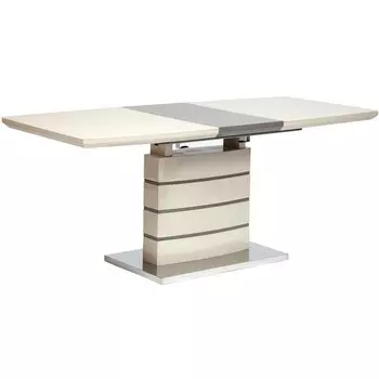 Стол WOLF ( mod. 8053-2 ) слоновая кость/латте (мдф high gloss, закаленное стекло) Tetchair 10620 11408