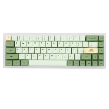 Набор клавишных колпачков XDA V2, зеленый чай маття, толстый, PBT, для клавиатуры gh60, покера, 87 tkl 104 ansi, xd64, bm60, xd68, xd84, xd96, японский