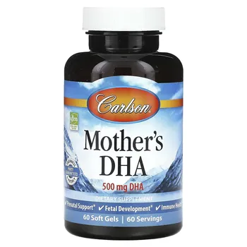 Добавка Carlson Mother's DHA 500 мг, 60 мягких таблеток