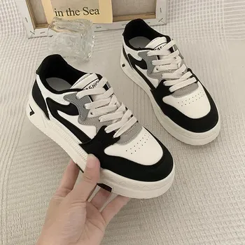 Низкие толстые женские туфли Hundred Casual Sports Board Shoes 35 чёрный