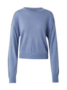Тонкий вязаный свитер QS Sweater, пыльно-голубой