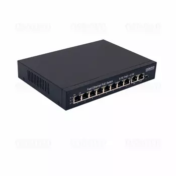 Коммутатор OSNOVO SW-21000(120W), кол-во портов: 10x100 Мбит/с, PoE: 8x30Вт (макс. 120Вт) (SW-21000(120W))