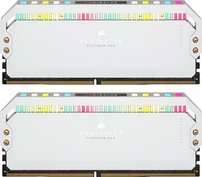 Комплект памяти DDR5 DIMM 32Gb (2x16Gb), 5600MHz, CL36, 1.25 В, Corsair, Dominator Platinum RGB (CMT32GX5M2B5600C36W)