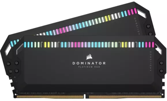 Комплект памяти DDR5 DIMM 32Gb (2x16Gb), 6200MHz, CL36, 1.3 В, Corsair, Dominator Platinum RGB (CMT32GX5M2X6200C36)