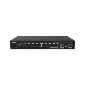 Коммутатор Tenda TEM2010F, кол-во портов: 8x2.5 Гбит/с, кол-во SFP/uplink: SFP 2x2.5 Гбит/с (TEM2010F)