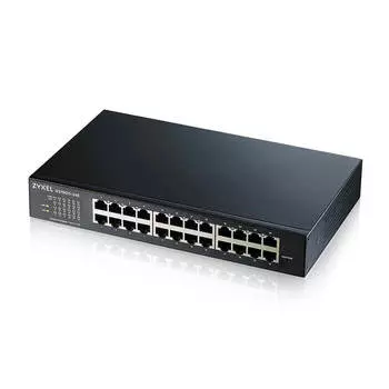 Коммутатор ZYXEL GS1900-24E, управляемый, кол-во портов: 24x1 Гбит/с, установка в стойку (GS1900-24E-EU0103F)