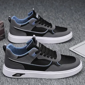 Fashion Men s Sneakers Fashion Lightweight Casual Shoes Outdoor Male Comfortable Running Shoes for Men Lace Up Flat Casual Sports Shoes 39 белый