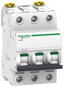 Автоматический выключатель Schneider Electric A9F89310 Acti9 - 3P, тип хар-ки C, 10 А, 400 В AC/DC, 10кА