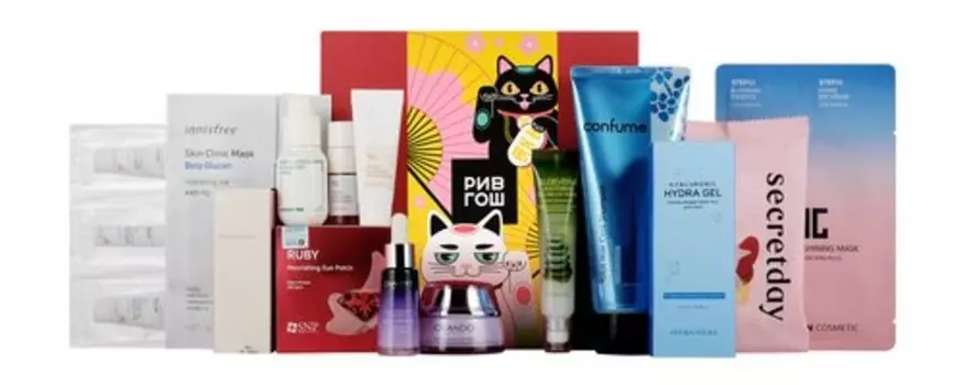 Набор полноразмерных продуктов и миниатюр Рив Гош Box 2024 Asia