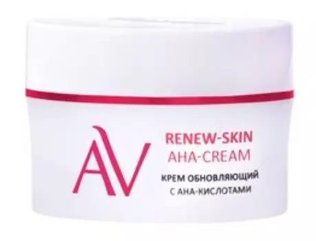 Обновляющий крем для лица с АНА-кислотами Aravia Laboratories Face Care Renew-Skin AHA-Cream