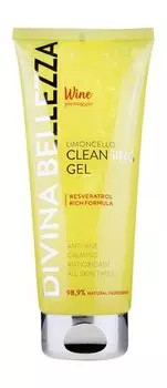 Очищающий гель для лица на основе вина с ароматом лимончелло Divina Bellezza Limoncello Cleansing Gel