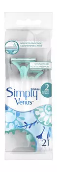 Набор из двух одноразовых станков для бритья Gillette Simply Venus 2 Blades 2 Pack