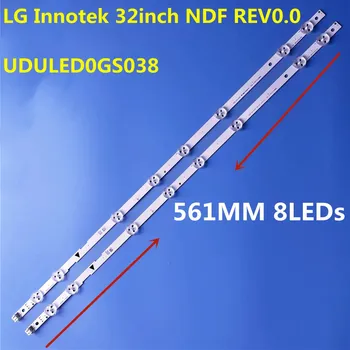 Светодиодная лента 3В, 10 шт., 8 ламп, 32pfl450 9/f8 32PFL4901 32PFL4909/F7 LIG Innotek 32-дюймовый NDF REV0.0 UDULED0GS038 32W8S1P Fw32d06f FW32D08F