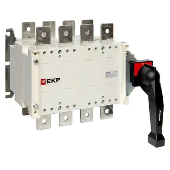 Рубильник-переключатель EKF pscs-400-4 400A 4P c рукояткой управления для прямой установки PowerSwitch