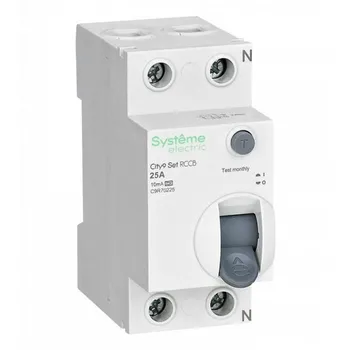 УЗО Systeme Electric C9R70225 City9 Set ВДТ 25А 2P 10мА Тип-A 230В
