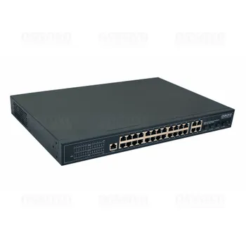 Коммутатор OSNOVO SW-8244/L(400W), управляемый, кол-во портов: 24x1 Гбит/с, кол-во SFP/uplink: combo RJ-45/SFP 4x1 Гбит/с, установка в стойку, PoE: 24x30Вт (макс. 400Вт) (SW-8244/L(400W))