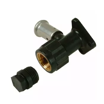 Водорозетка ВР c черной заглушкой BP04 1/2", ПВДФ пресс, 16x1/2" (56 мм), HENCO