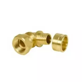 Угольник Gummel НГ3/4"-20 с накидной гайкой, 6 бар