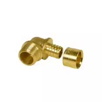 Угольник-переходник Gummel 1/2"НР-20 с наружной резьбой, 10 бар