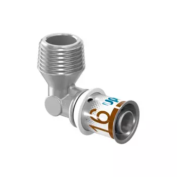 Угольник Uponor S-Press Plus 25-R3/4"НР с наружной резьбой