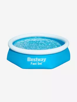 Бассейн Bestway 57448 надувной Fast Set 244х61см, Голубой