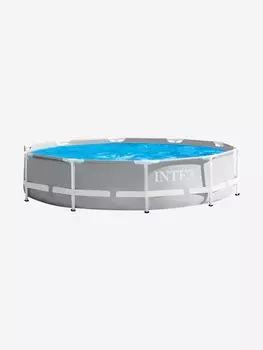 Бассейн Intex 26702 каркасный Prism Frame305x76 см, объем 4485 л с фильтр-насосом 1250 л/ч, Серый