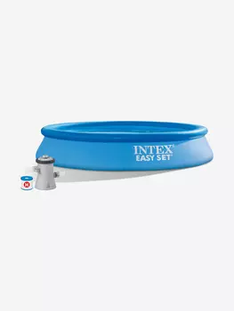 Бассейн надувной Intex Easy Set, 305х61 см, фильтр-насос 1250 л/ч, голубой, Голубой