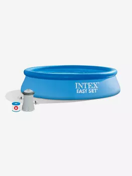 Бассейн надувной Intex Easy Set, 305х76 см, фильтр-насос 1250 л/ч, голубой, Голубой