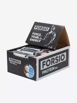 Батончики протеиновые Forsio "Кокос" 40 г, 25 шт, Мультицвет