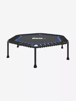Батут спортивный UNIX Line Fitness Lite 130 см, синий, Серый