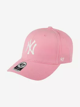 Бейсболка 47 BRAND B-AC17CTP-RS New York Yankees MLB (розовый), Розовый