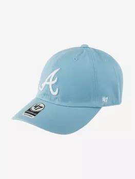 Бейсболка 47 BRAND B-BLPRK01GWS-CO Atlanta Braves MLB (голубой), Голубой