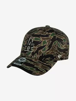 Бейсболка 47 BRAND B-DRZMV12PTP Los Angeles Dodgers MLB (оливковый), Мультицвет