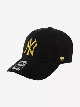 Бейсболка 47 BRAND B-MTLCS17WBP-BK New York Yankees MLB (черный), Черный