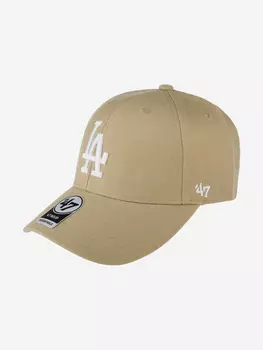 Бейсболка 47 BRAND B-MVP12WBV-KHC Los Angeles Dodgers MLB (бежевый), Бежевый