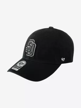 Бейсболка 47 BRAND B-RGW21GWS-BKY San Diego Padres MLB (черный), Черный