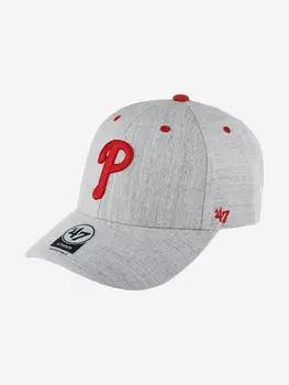 Бейсболка 47 BRAND B-STMCD19WHV-CCB Philadelphia Phillies MLB (серый), Серый