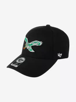 Бейсболка 47 BRAND FL-MVP24WBV-BK87 Philadelphia Eagles NFL (черный), Черный