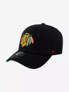 Бейсболка 47 BRAND H-FSVNF04RPF-BK Chicago Blackhawks NHL (черный), Черный
