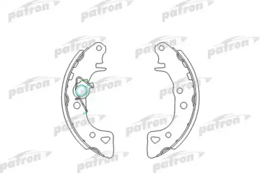 Тормозные колодки барабанные задняя ось PATRON PSP232