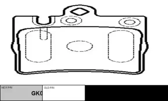 Тормозные колодки дисковые CTR GK0055