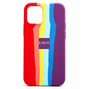 Чехол-накладка ORG Soft Touch для смартфона Apple iPhone 12 mini, силикон, rainbow (122118)