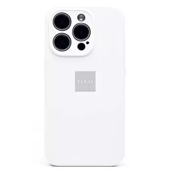 Чехол-накладка ORG Soft Touch с закрытой камерой для смартфона Apple iPhone 15 Pro, силикон, белый (230164)