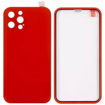 Чехол-накладка Red Line 360° Full Body для смартфона Apple iPhone 12 Pro Max, полиуретан, красный (УТ000026511)