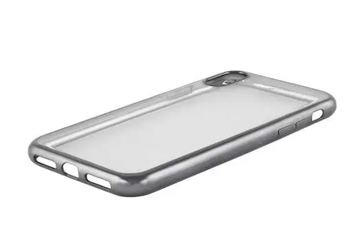 Чехол-накладка Red Line iBox Blaze для смартфона Apple iPhone XR, силикон, прозрачный/черный