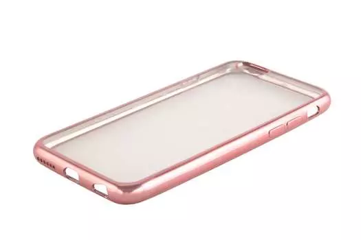Чехол-накладка Red Line iBox Blaze для смартфона Apple iPhone 6/6S, силикон, прозрачный/розовый